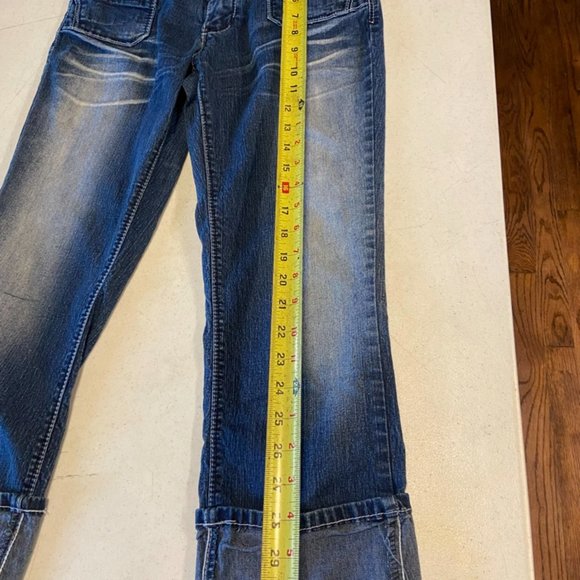 Angel's Women's Juniors Denim Capris Y2K Style Light Wash Size 9 - Picture 5 of 8